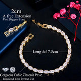 CZ Silver Tennis Bracelet for Women BR166