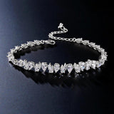 Uilz Cubic Zirconia Charm Bracelet for Women Wedding Bride