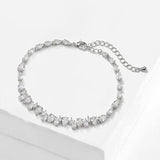 Uilz Cubic Zirconia Charm Bracelet for Women Wedding Bride