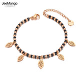 Bohemia Leaves Charm Bracelet Stainless Steel