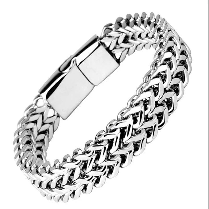 Men's Stainless Steel Link Chain Bracelet