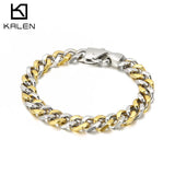 Stainless Steel Cuban Chain Men's Bracelet