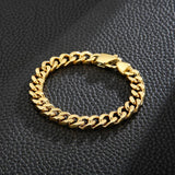 Stainless Steel Cuban Chain Men's Bracelet