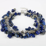 Natural Stone Birthstone Chip Bracelet Women Bohemia Bracelets