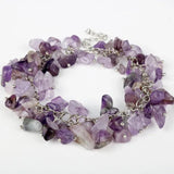 Natural Stone Birthstone Chip Bracelet Women Bohemia Bracelets