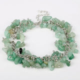 Natural Stone Birthstone Chip Bracelet Women Bohemia Bracelets