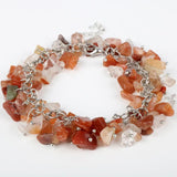 Natural Stone Birthstone Chip Bracelet Women Bohemia Bracelets
