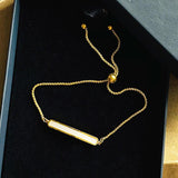 Gold-plated Shell Adjustable Box Bracelet Titanium Steel Jewelry