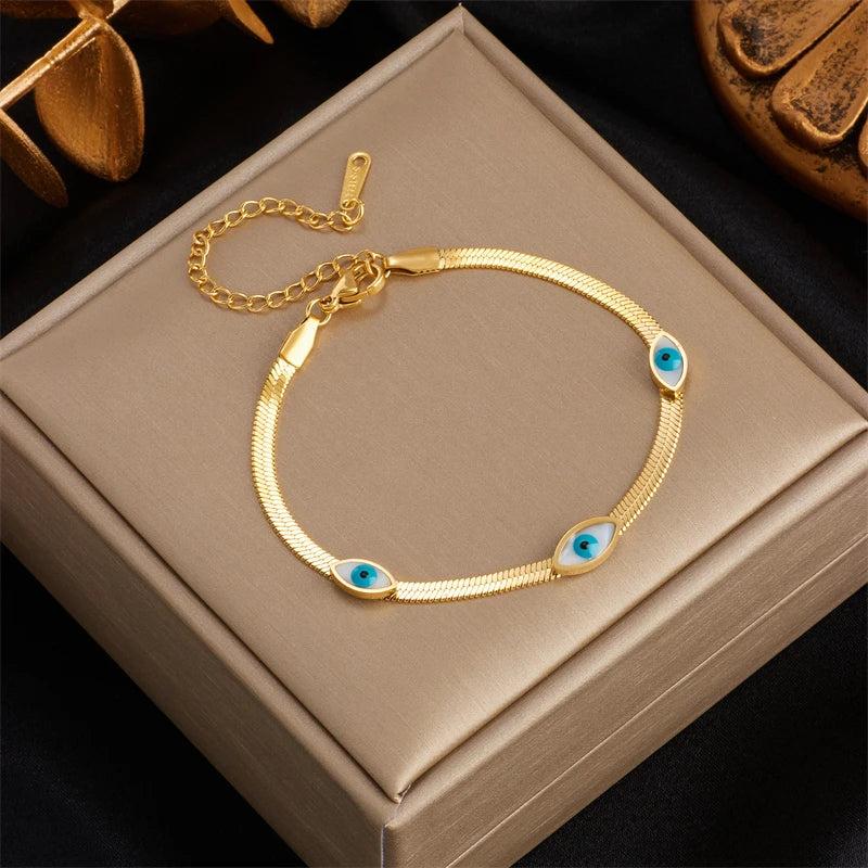 316L Stainless Steel Women's Eye Shape Bracelet
