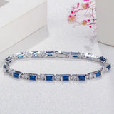 Multicolor Cubic Zircon Wristband Bracelet for Women Jewelry S034