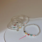 Colorful Dripping Oil Smiley Bracelet Gift for Women