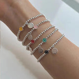 Colorful Dripping Oil Smiley Bracelet Gift for Women