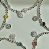 Colorful Dripping Oil Smiley Bracelet Gift for Women