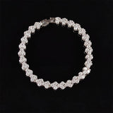 Round Silver Bracelet Bangle For Women