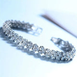 Round Silver Bracelet Bangle For Women