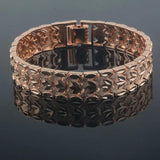 12MM Big 585 Rose Toggle Bracelet Leaf Pattern Jewelry