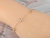 5Pcs CZ Crystal Charm Bracelets Bohemia Beach Chain & Link Bracelet