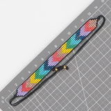 Colorful Beaded Loom Bracelets for Women Boho Jewelry Woven Weaving Friendship
