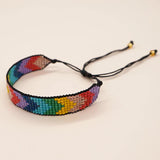 Colorful Beaded Loom Bracelets for Women Boho Jewelry Woven Weaving Friendship