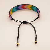 Colorful Beaded Loom Bracelets for Women Boho Jewelry Woven Weaving Friendship