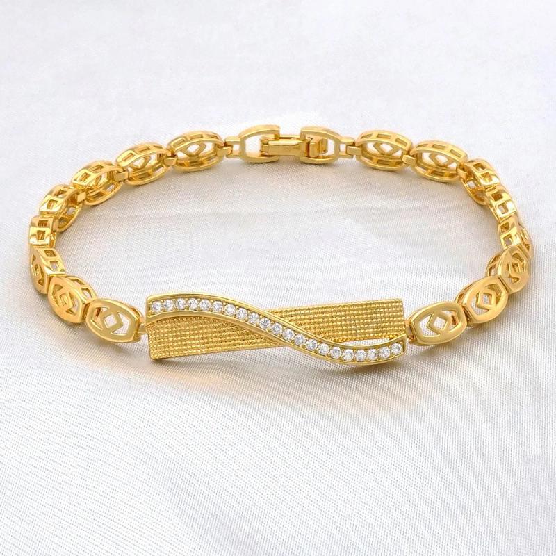Crystal Punk Chain Bracelet for Women