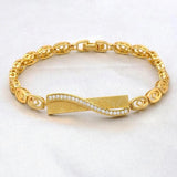 Crystal Punk Chain Bracelet for Women