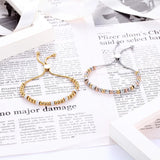 Adjustable Hand Chain Charm Circles Full Crystal Bracelet For Women