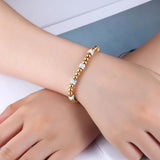 Adjustable Hand Chain Charm Circles Full Crystal Bracelet For Women
