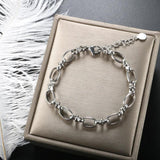 ZMFashion Minimalist Unisex Stainless Steel Link Chain Bracelet