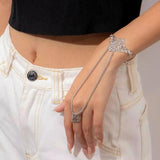 Triangle Yellow Crown Finger Bracelet