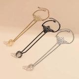 Triangle Yellow Crown Finger Bracelet