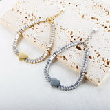 Love Heart Charm Crystal Bracelet for Women