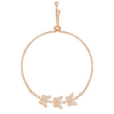 Adjustable Zircon Butterfly Bracelet for Women
