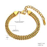 Thick Chain Bracelet Men Women Punk Vintage Bracelet AB21112