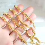 Geometric Glitter Zircon Fast Bracelet Titanium Steel Handwear for Women