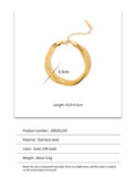 Three Layer Flat Snake Chain Bracelets for Women