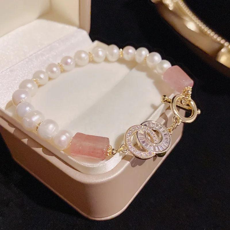 Summer Pearl Crystal Bracelet for Women
