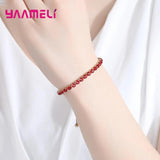 925 Silver Multi-Color CZ Tennis Bracelet Wedding Jewelry