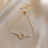 Zircon Bracelet Women Girl Birthday Gift Adjustable Classic Jewelry