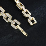 Stylish Hiphop Bracelet with Cubic Zircon for Dress-Up