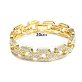 Stylish Hiphop Bracelet with Cubic Zircon for Dress-Up