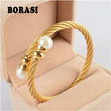 Stainless Steel Cable Bracelet Chain Bracelet & Bangles For Men Or Women
