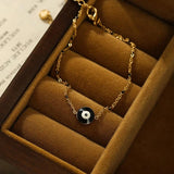 Bohemia Evil Eyes Bracelets 18K Plated Charms Stainless Steel Female Jewelry