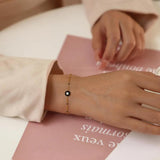 Bohemia Evil Eyes Bracelets 18K Plated Charms Stainless Steel Female Jewelry