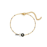 Bohemia Evil Eyes Bracelets 18K Plated Charms Stainless Steel Female Jewelry