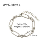 Youthway Stainless Steel Hollow Woven Bracelet for Women