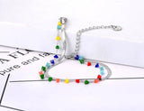 Bohemia Beach Stone Charm Bracelet Double Layer