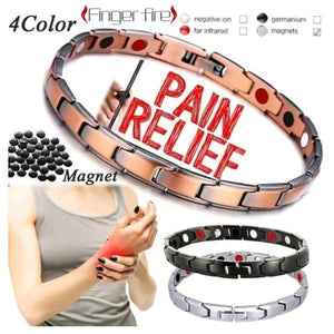 Texture Ladies Magnetic Therapy Magnet Bracelet Retro Weight Loss Jewel