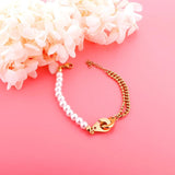 Stainless Steel Pearl Extender Bracelets for Women