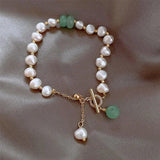 Freshwater Pearl Bracelet Adjustable Stone Bracelet for Women